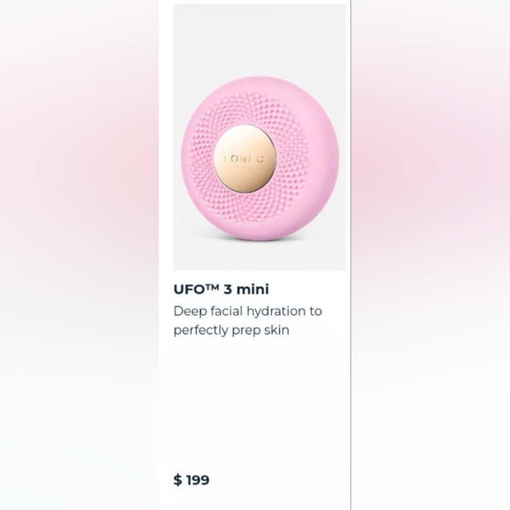 BRAND NEW Foreo UFO™ 3 Mini Facial Hydration Device + USB Charger + Stand + MORE